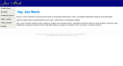Desktop Screenshot of janmach.cz