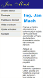 Mobile Screenshot of janmach.cz