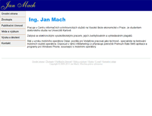 Tablet Screenshot of janmach.cz